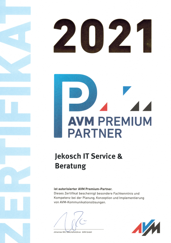 AVM Premiumpartner 2021